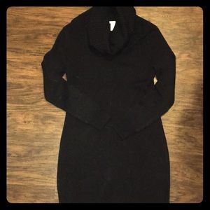 Black sweater dress